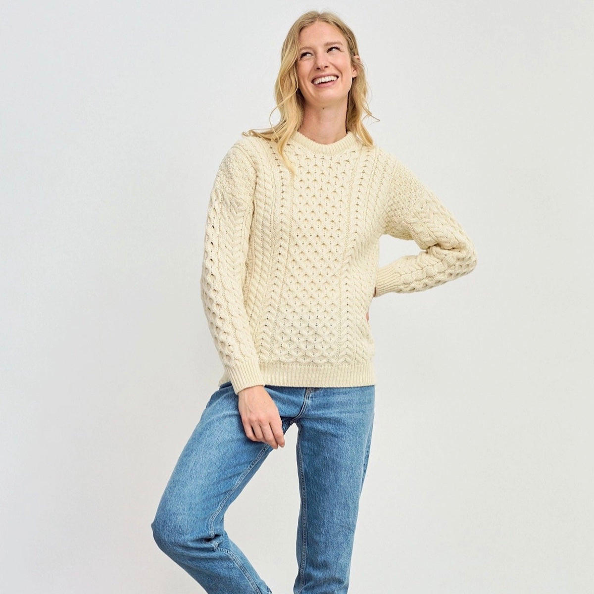 Inisheer Ladies Sweater - Cream