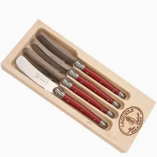 Jean Dubost 4 Spreaders Red in A Tray