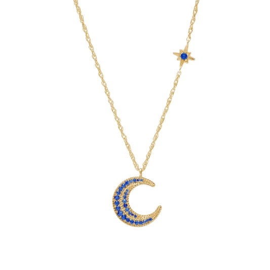 Julie-Vos-Luna-Delicate-Necklace-Sapphire-Blue