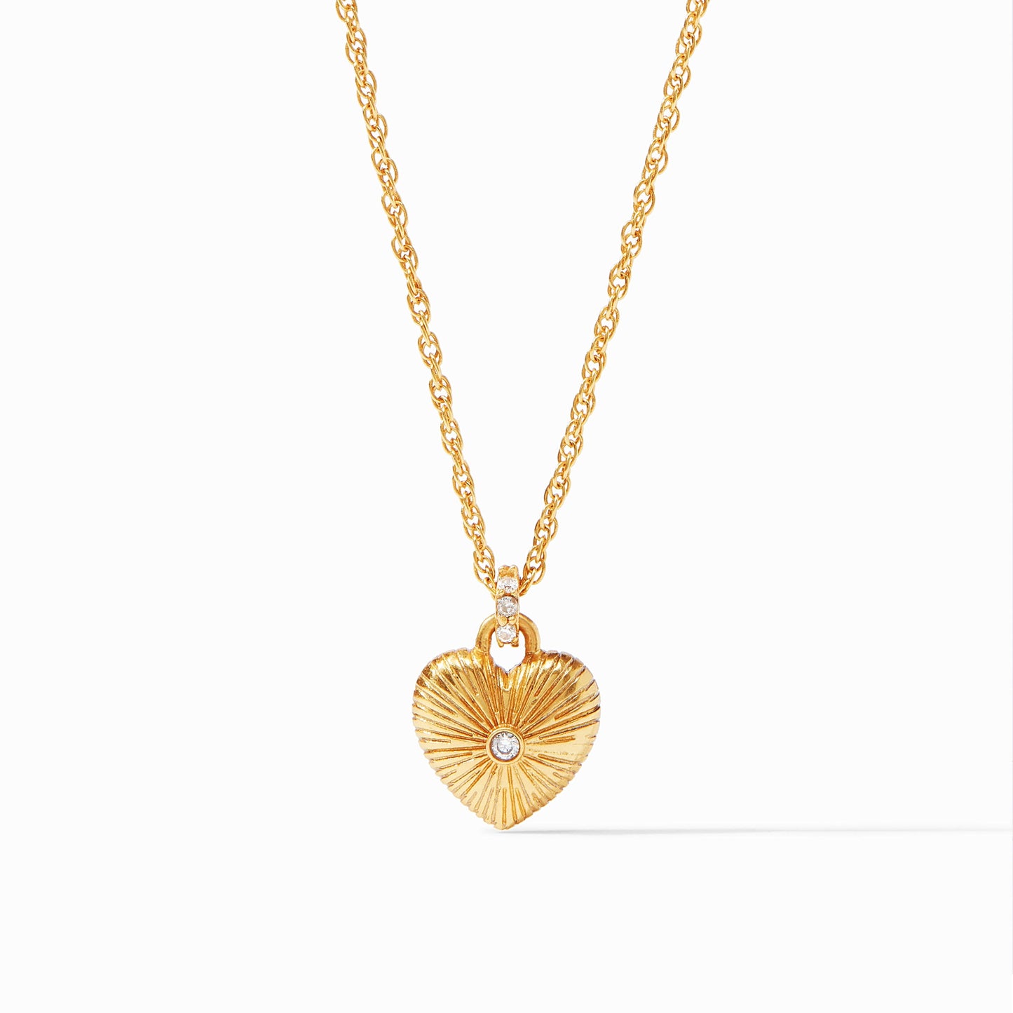 Julie Vos Esme Heart Solitaire Necklace