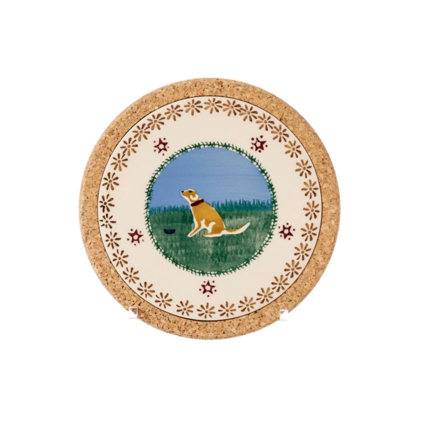 Landscape Dog Round Trivet