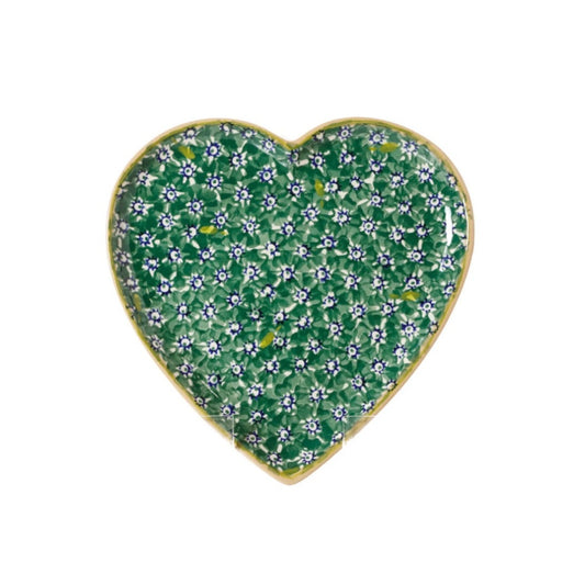 Lawn Green Medium Heart Plate