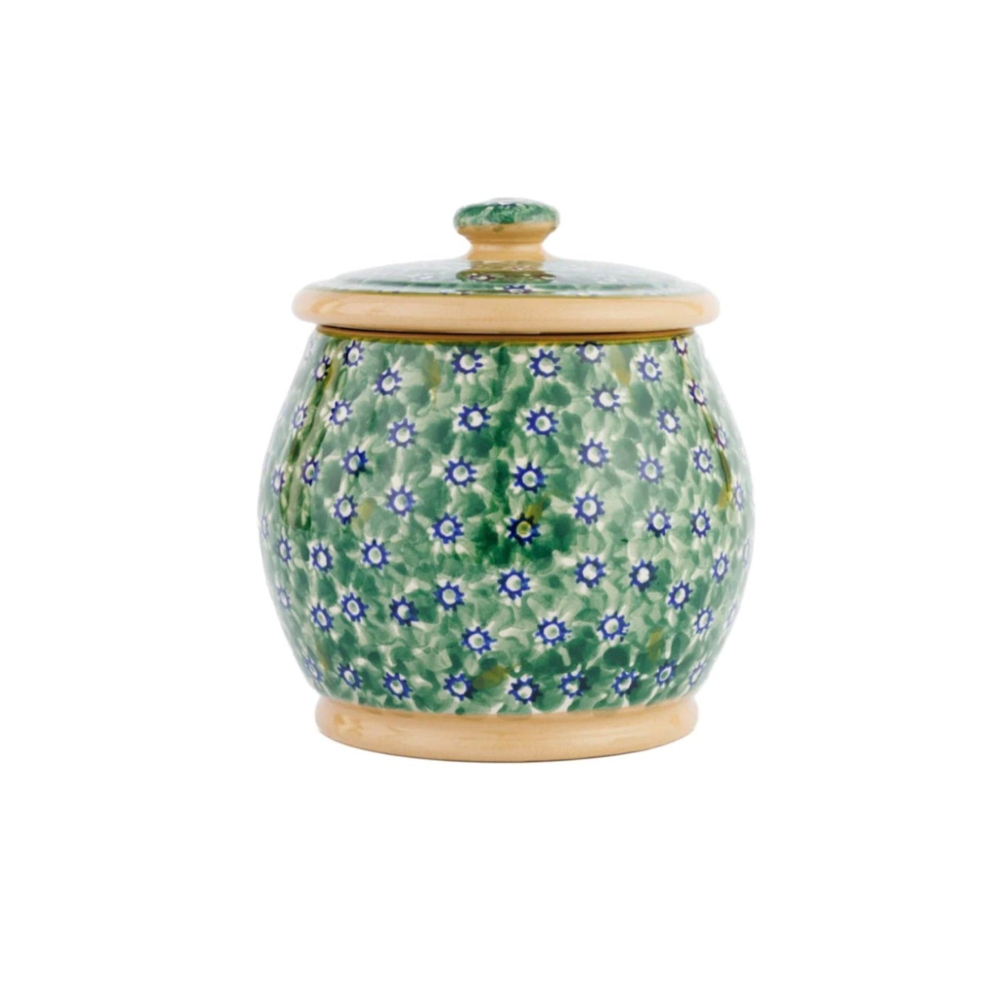 Lawn Green Small Round Jar