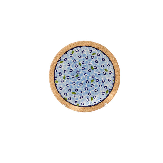 Lawn Light Blue Round Trivet