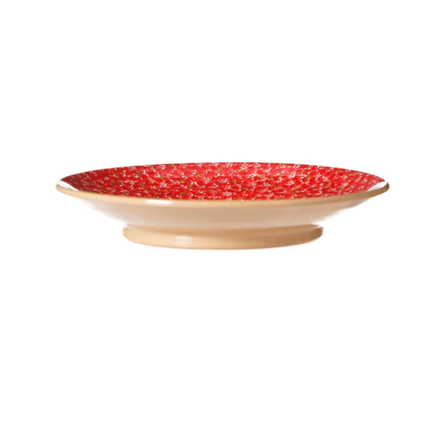 Lawn Red Shallow Dish