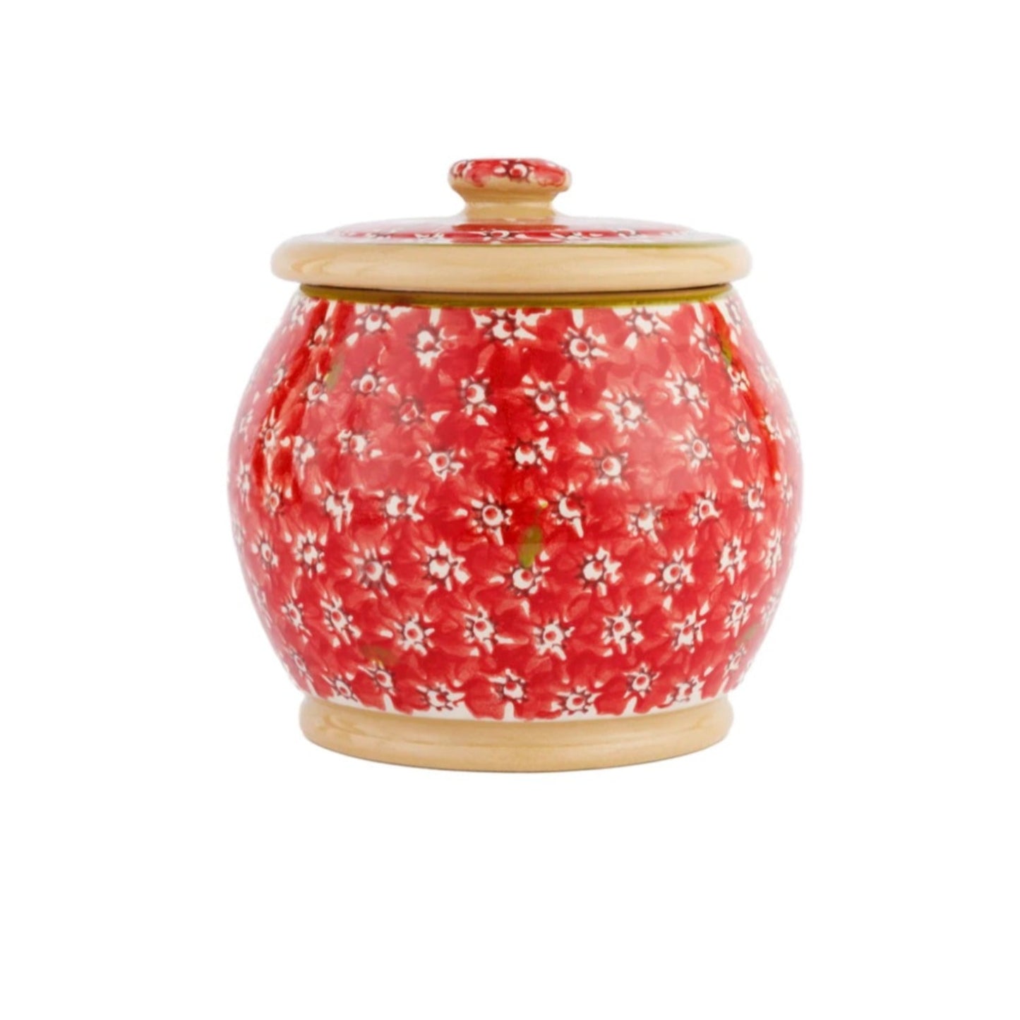 Lawn Red Small Round Jar