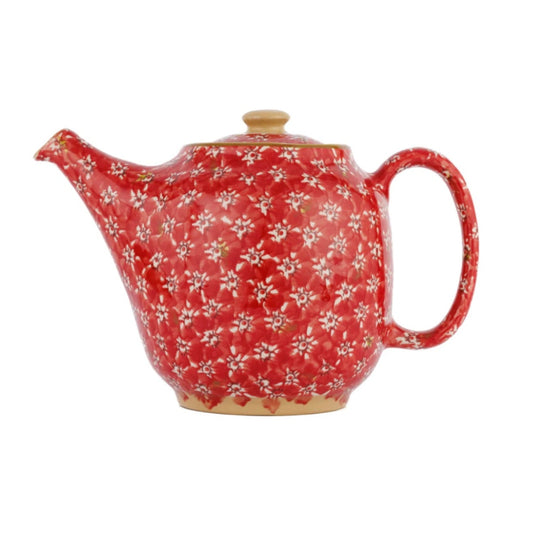 Lawn Red Teapot