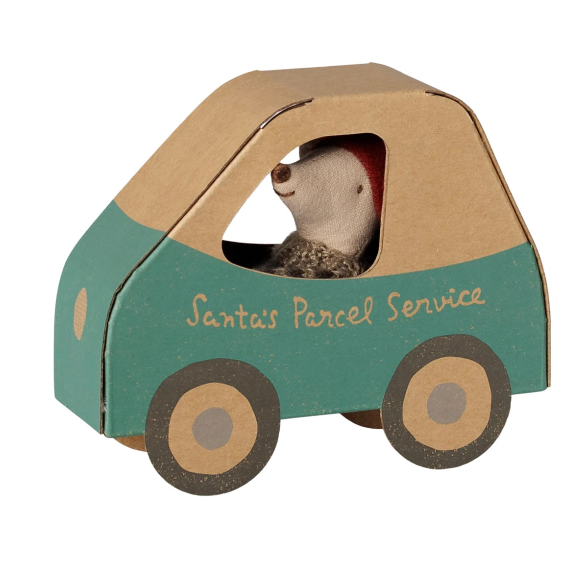 Maileg Christmas Mouse, Little Brother in Car Box