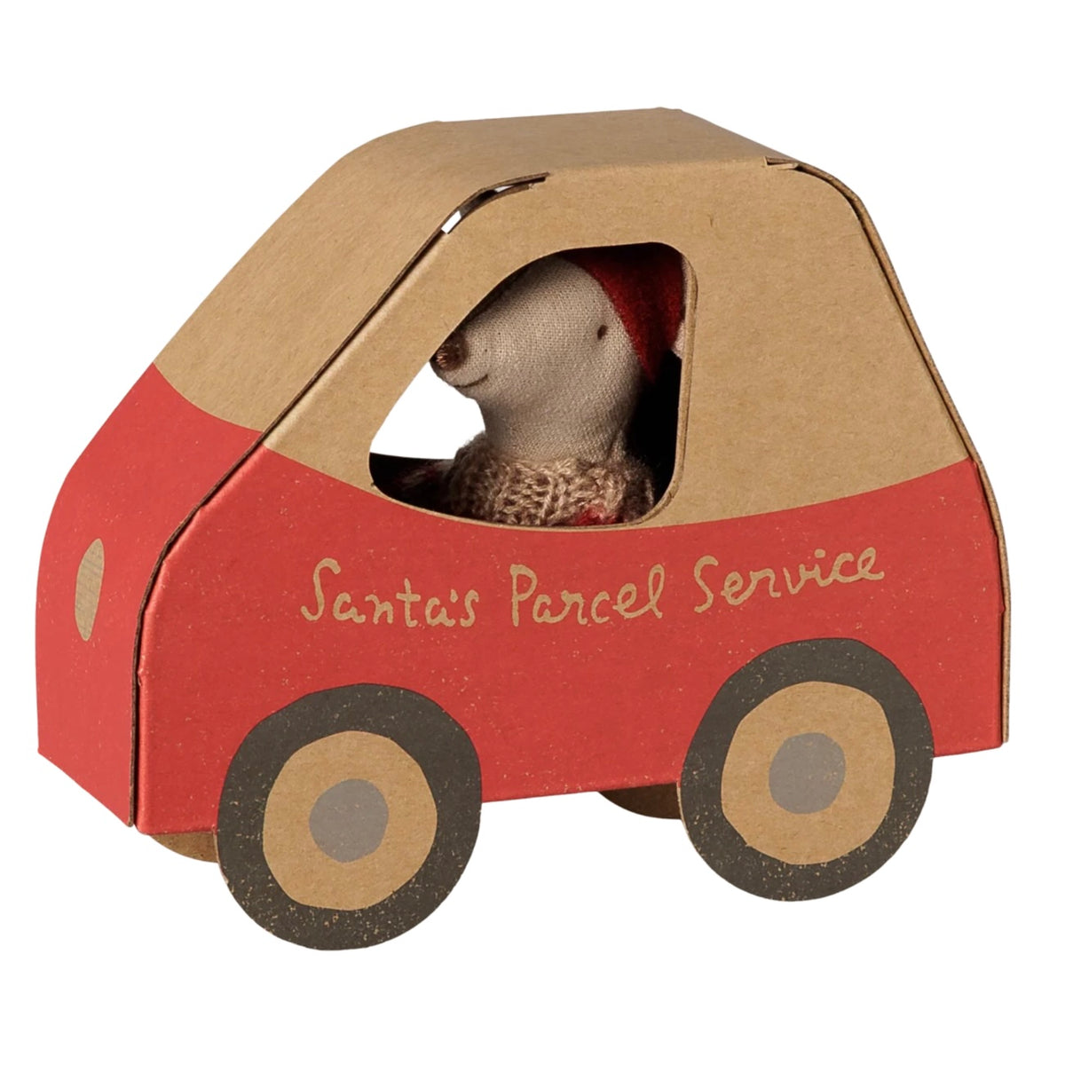 Maileg Christmas Mouse, Little Sister in Car Box