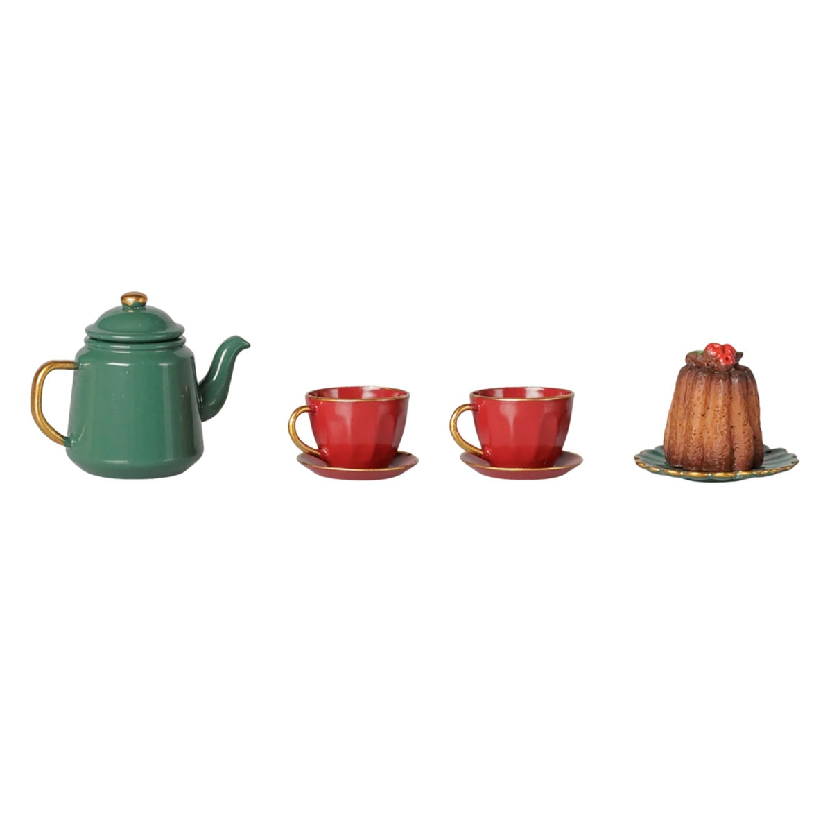 Maileg Christmas Tea Party, Mouse -  Red/Green