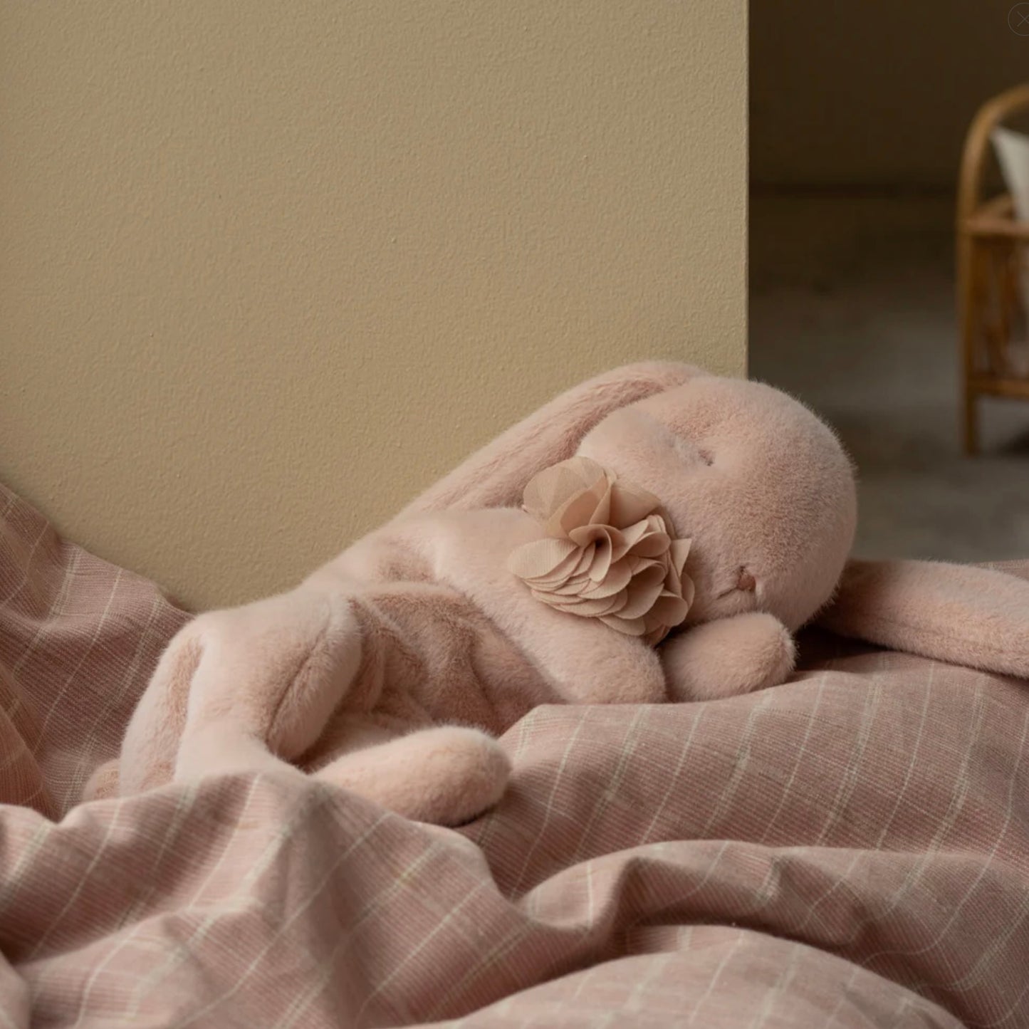 Maileg Sleeping Bunny Plush Small - Powder