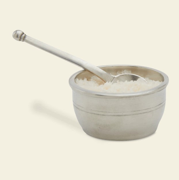 MATCH Pewter Piccolo Salt Cellar with Lid & Spoon