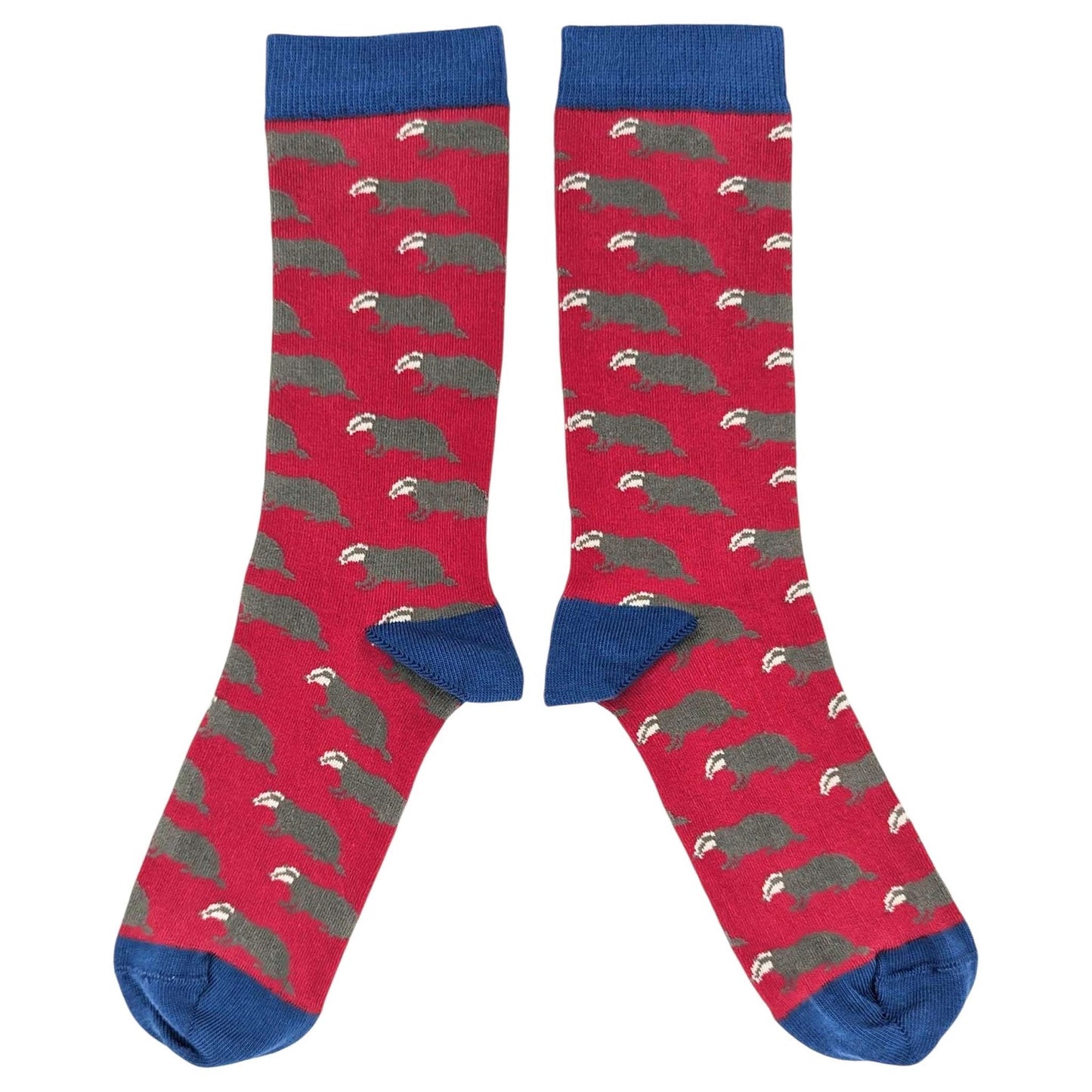 Catherine Tough Men's Organic Cotton Crew Socks - Badger