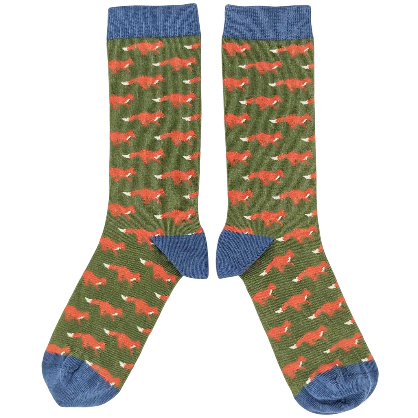 Catherine Tough Men's Organic Cotton Crew Socks - Fox