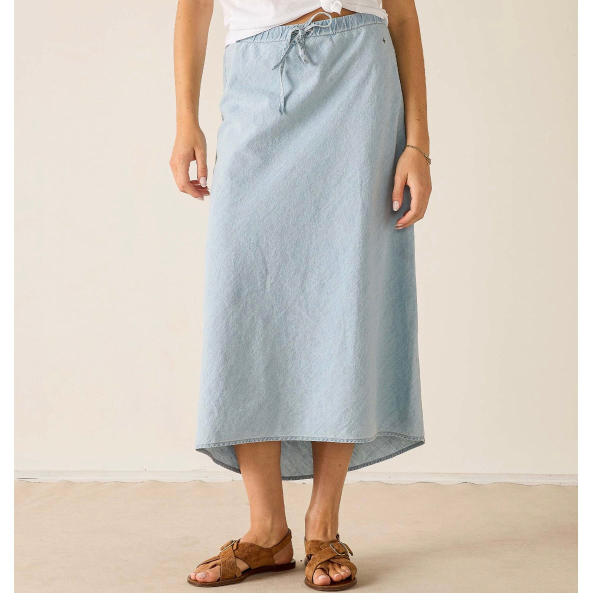 Mersea Aix Maxi Skirt - Light Chambray