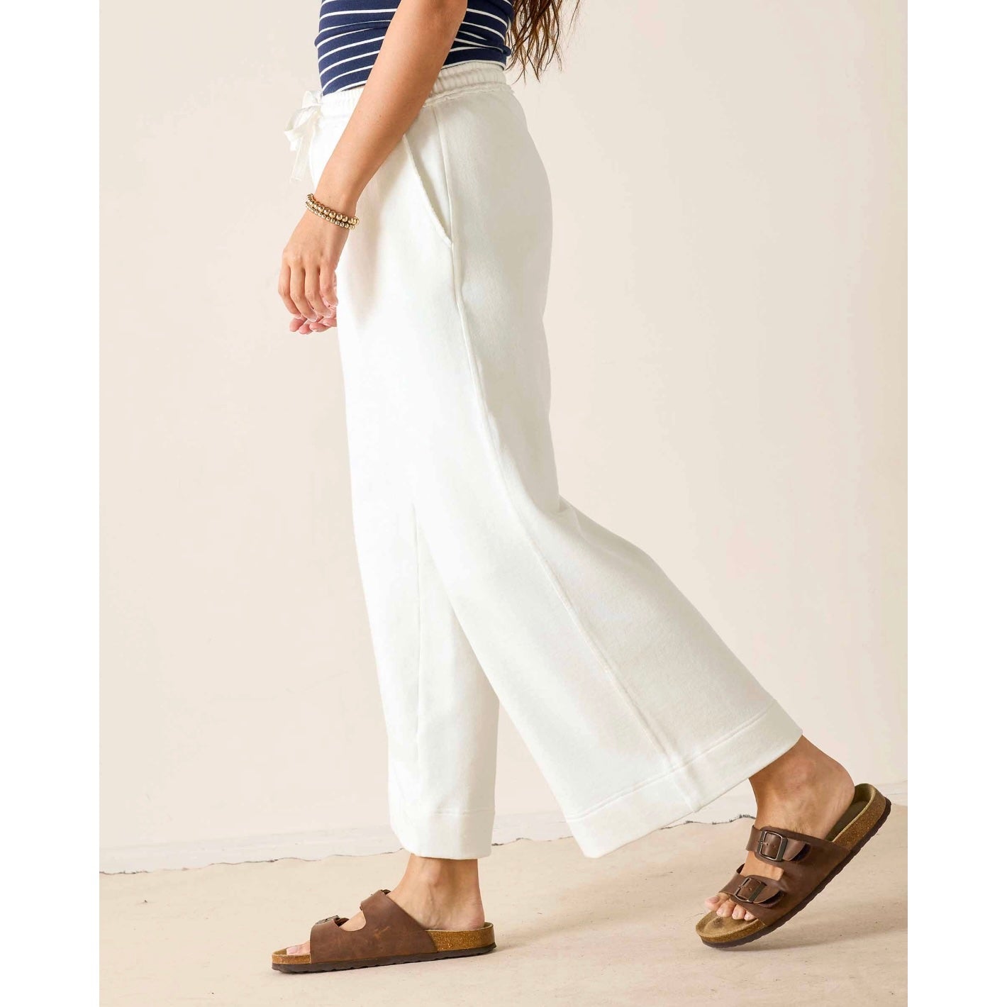 Mersea Frenchie Wide Leg Pant - White