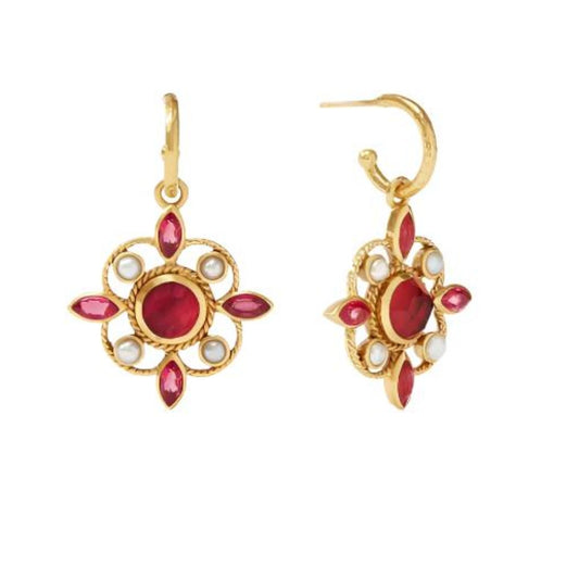 Julie-Vos-Monaco-Hoop-Charm-Earrings