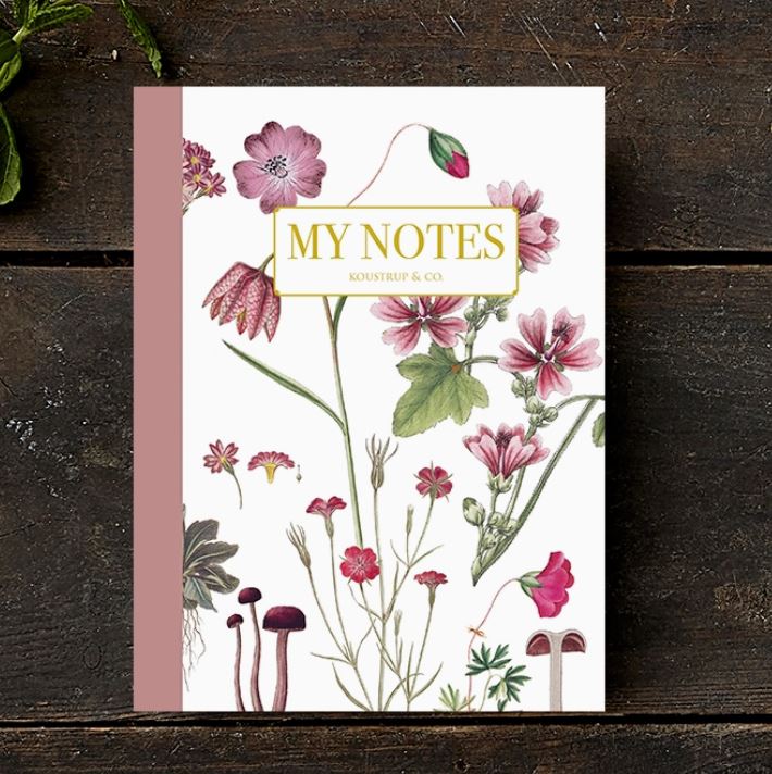 Koustrup & Co. Pink Floral Note Booklet