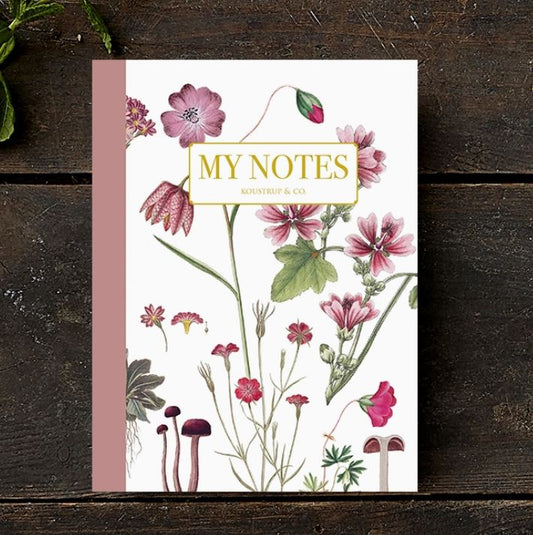 Koustrup & Co. Pink Floral Note Booklet