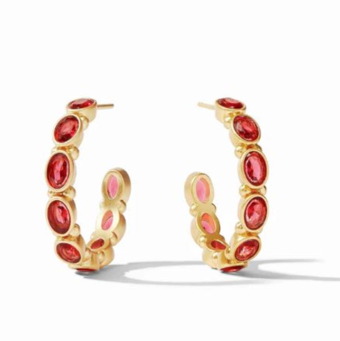 Julie-Vos-Mykonos-Hoop-Ruby-Red-Earrings