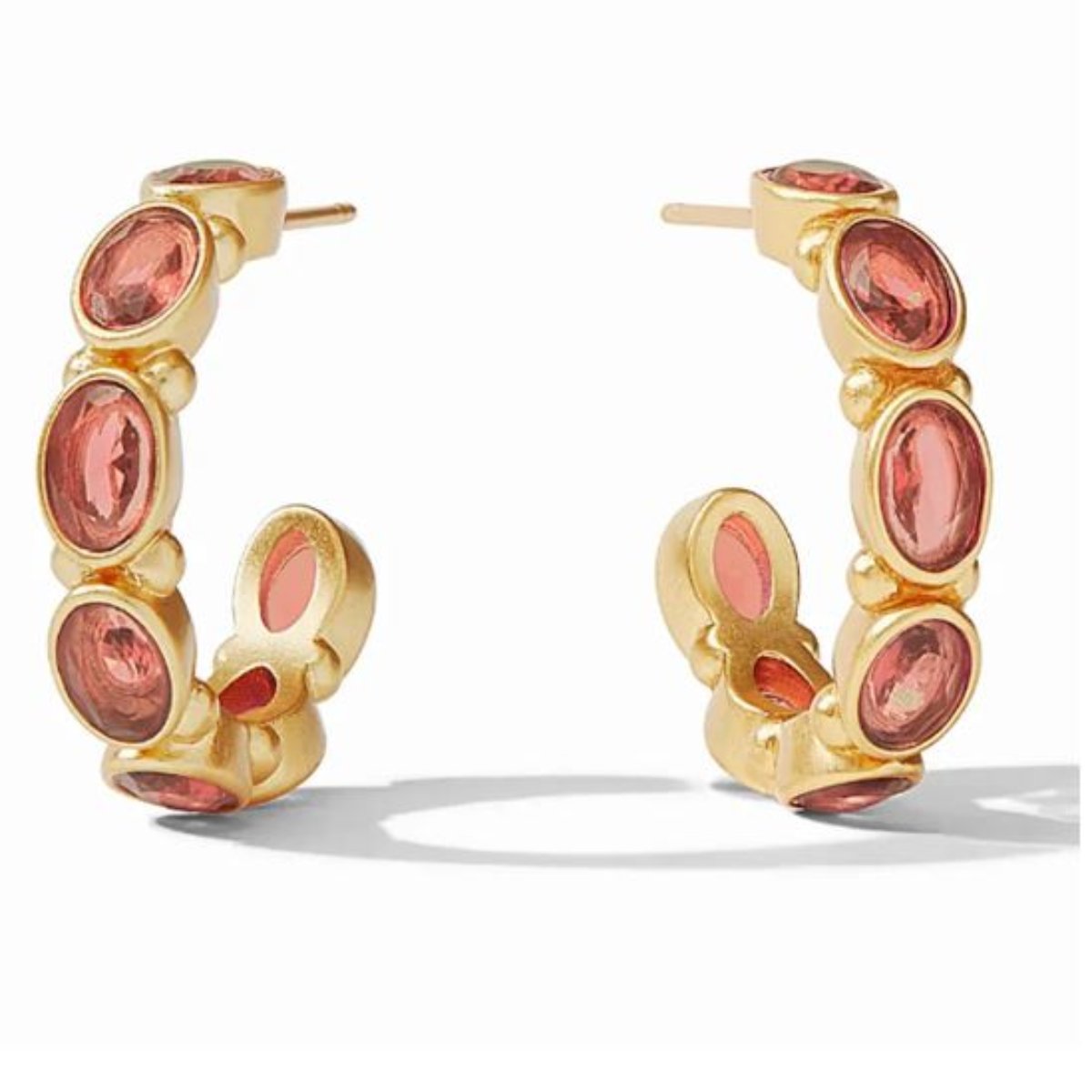 Julie-Vos-Mykonos-Hoop-Earrings-Coral- Small