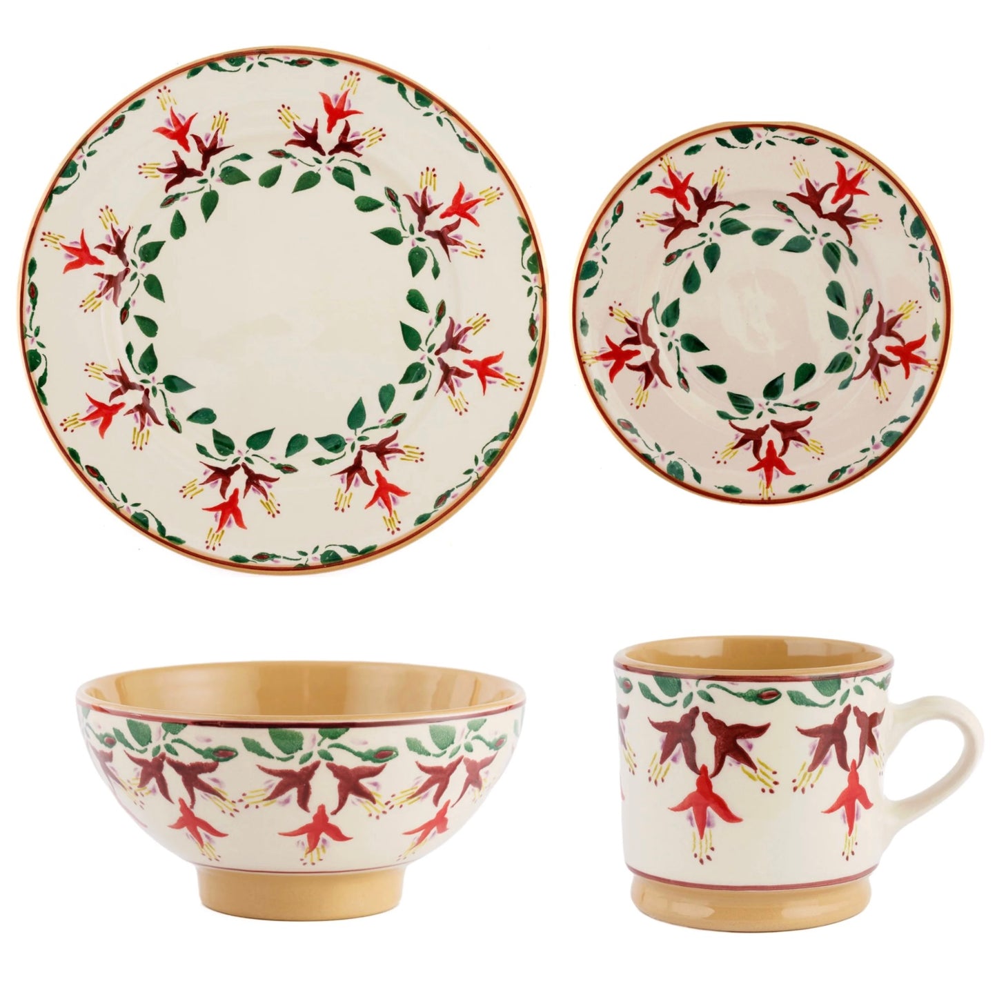 Nicholas Mosse Fuchsia 4 Piece Place Setting