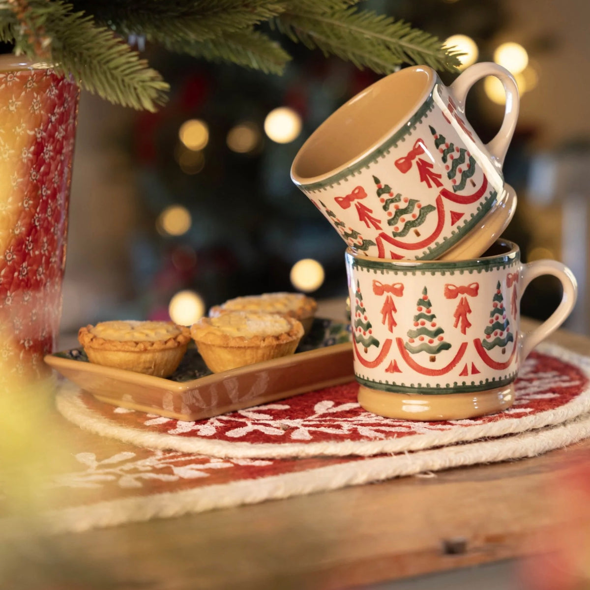 Nicholas Mosse Limited Edition Red Ribbon 2026 Holiday Mug
