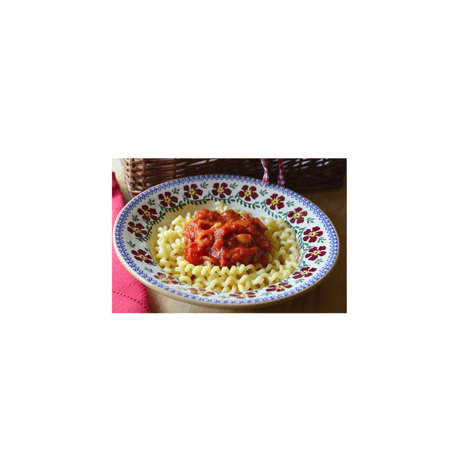 Old Rose Individual Pasta Bowl