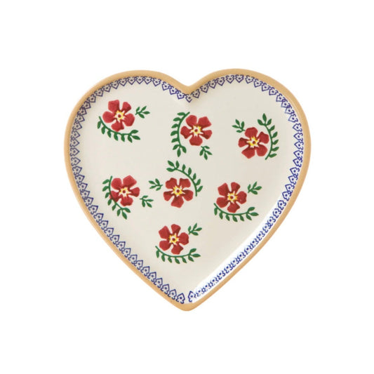 Old Rose Medium Heart Plate