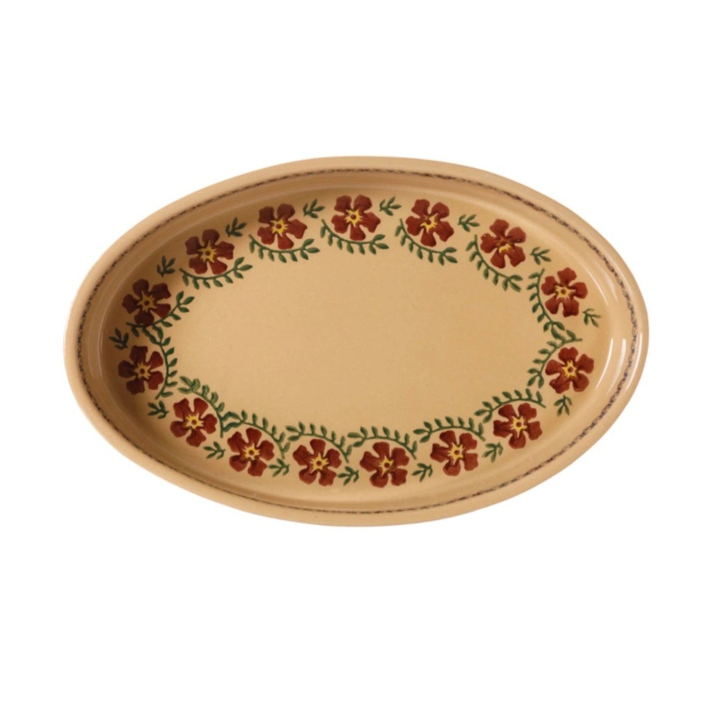 Old Rose Small Oval Oven Dish