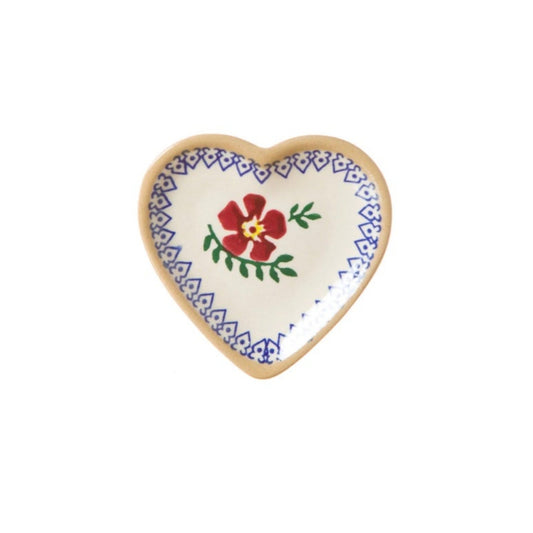 Old Rose Tiny Heart Plate