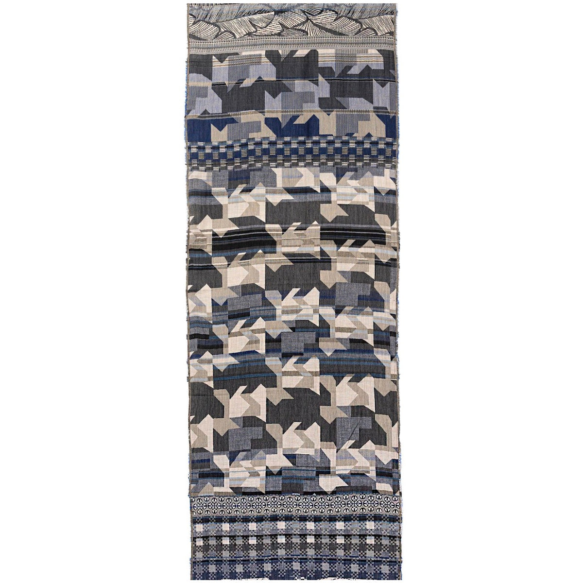 Oscar Gris Blue Organic Cotton Scarf