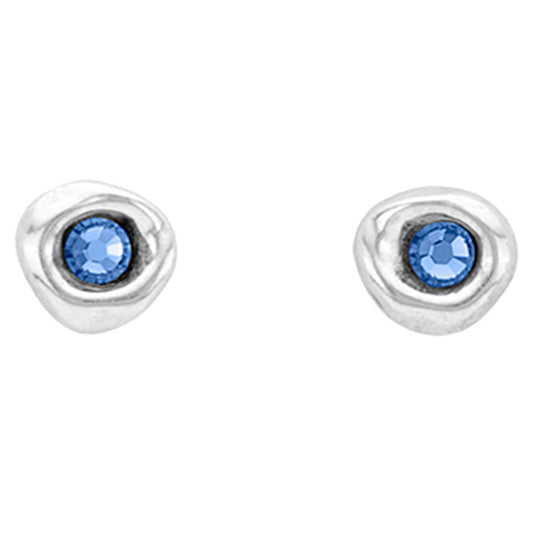 UNOde50 Ciambella Blue Earrings