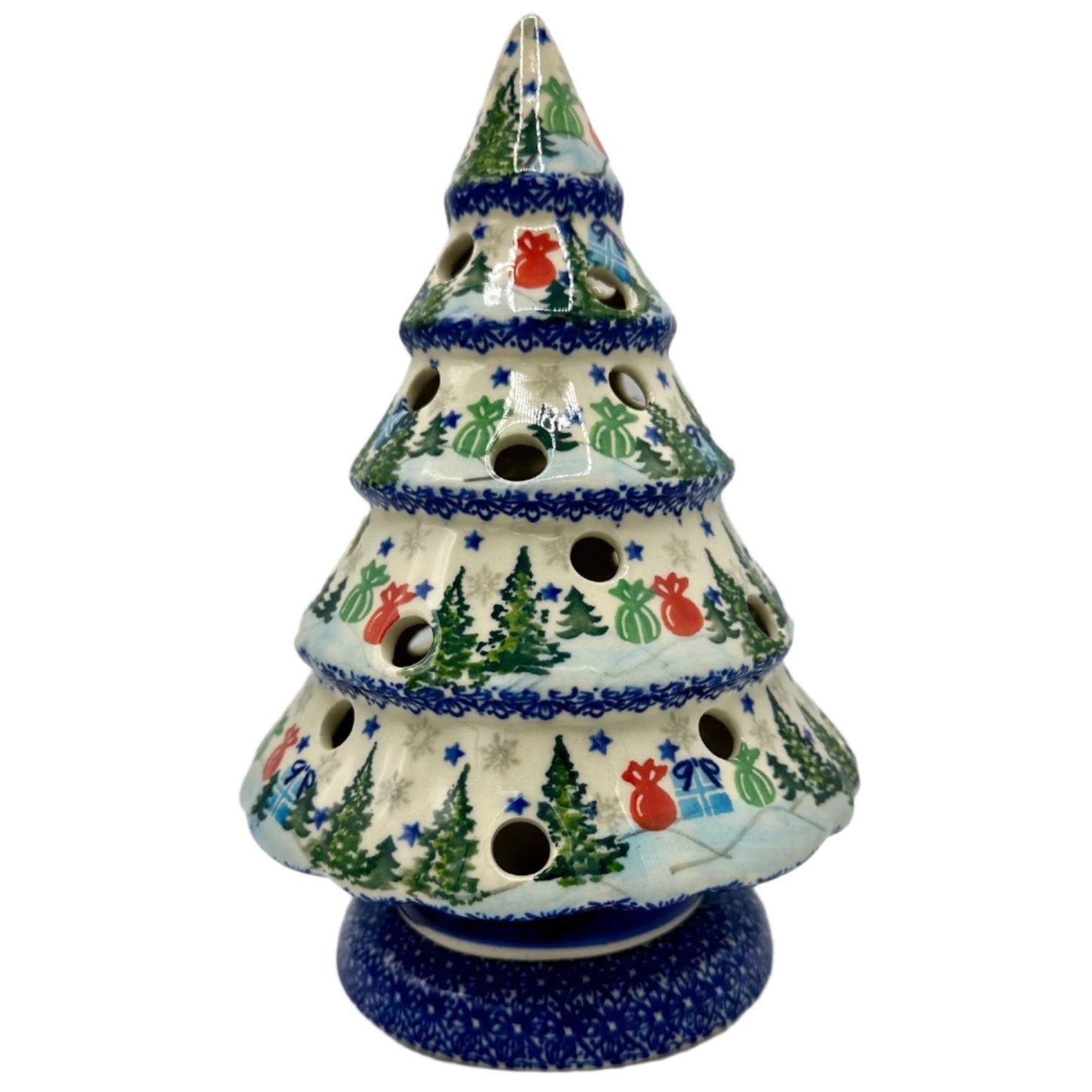 Lidia-Polish-Pottery-Christmas-Tree-Luminary