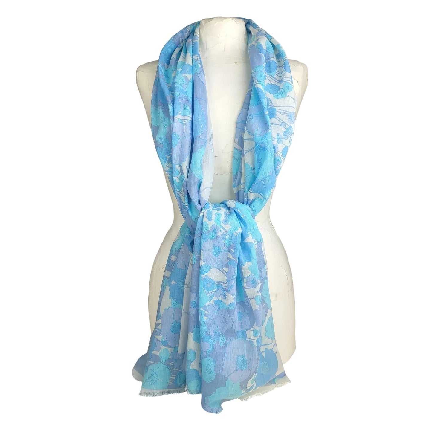 Supplement d'A.M. Poppy Blue Cotton Stole