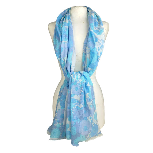 Supplement d'A.M. Poppy Blue Cotton Stole