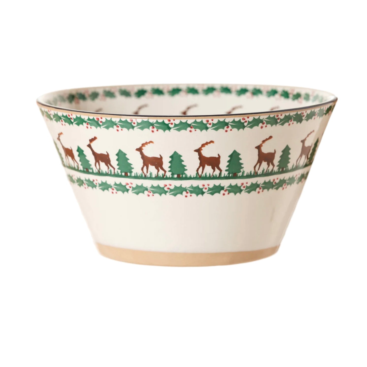 Reindeer Large Angled Bowl