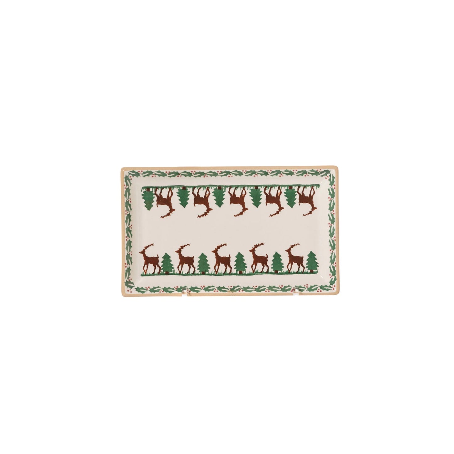 Reindeer Medium Rectangle Plate