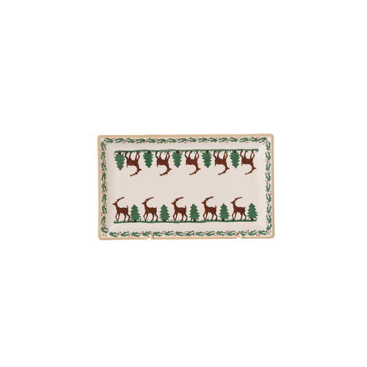 Reindeer Medium Rectangle Plate