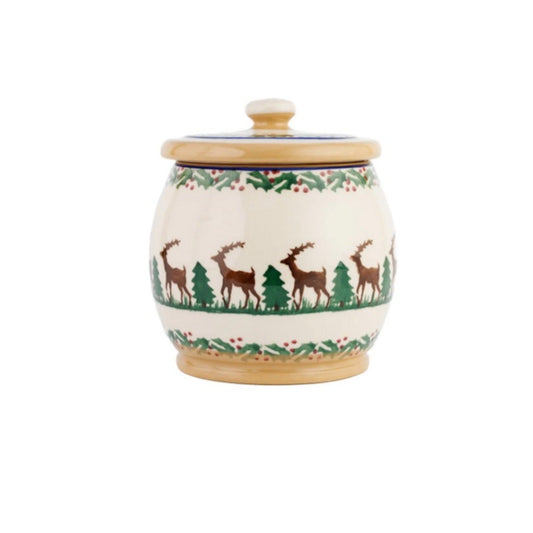 Reindeer Small Round Jar