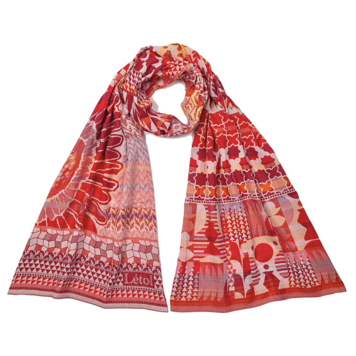 Willy Pomodoro Red Organic Cotton Scarf