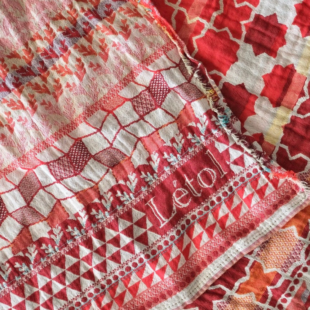 Willy Pomodoro Red Organic Cotton Scarf