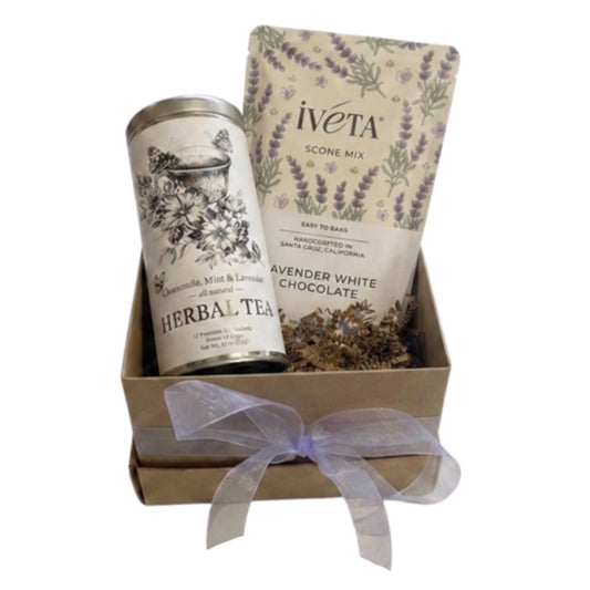 Small Lavender Gift Basket