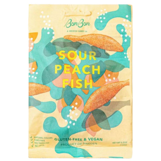 Bon Bon NYC Sour Peach Fish - Candy 5.2oz