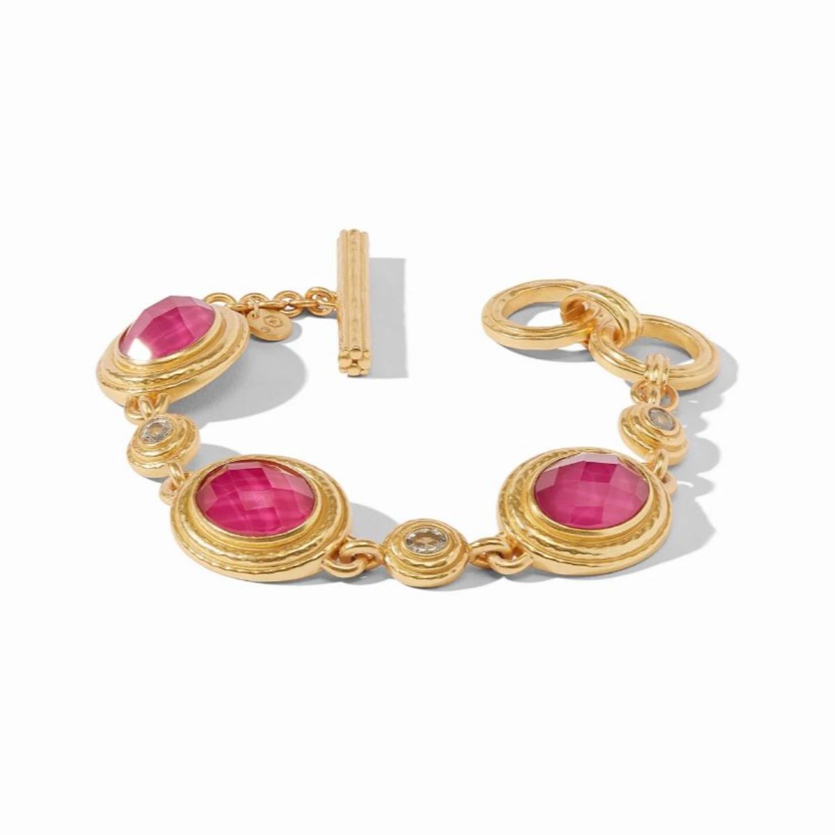 Julie-Vos-Tudor-Stone-Bracelet-Raspberry