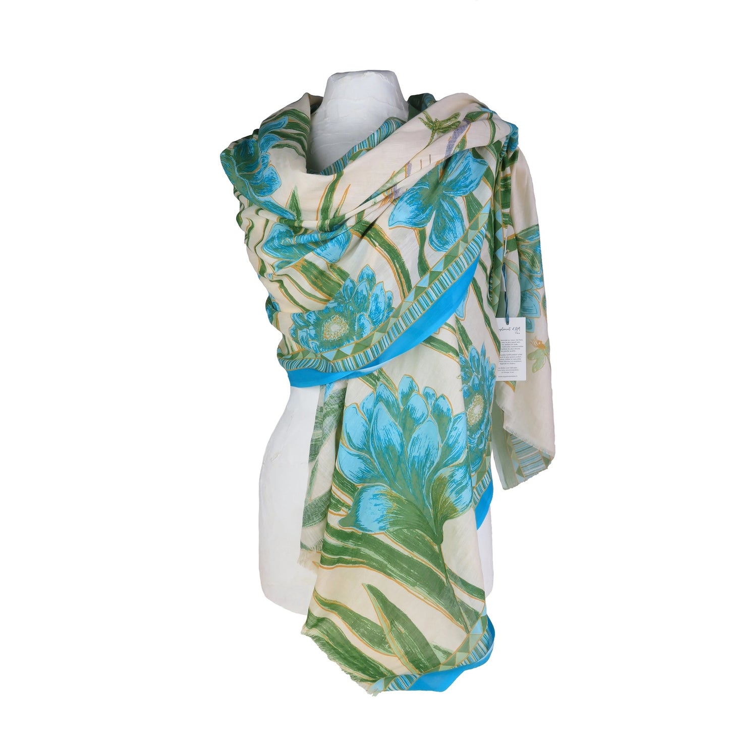 Supplement d'A.M. Heron Blue Cotton Stole