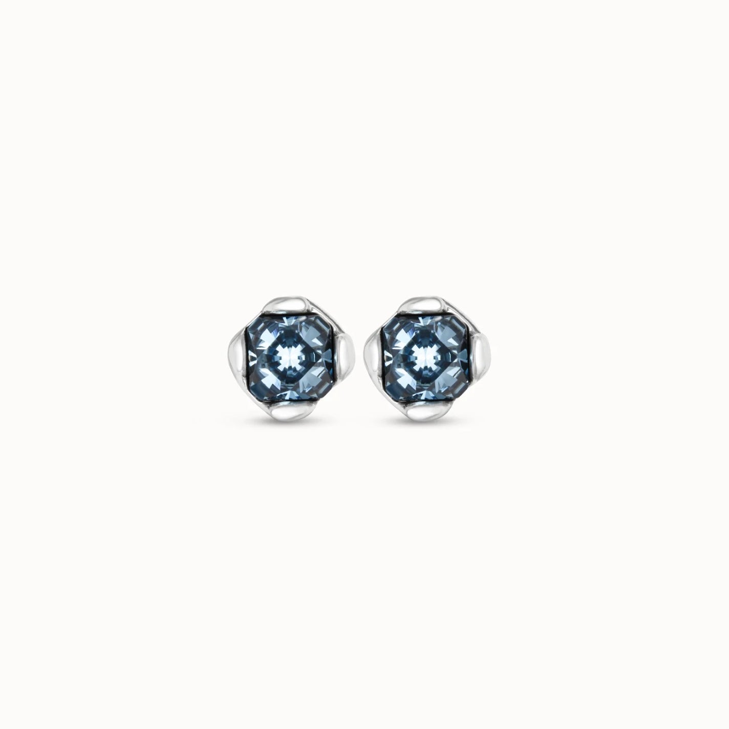 UNOde50 Aura Blue Stud Earrings