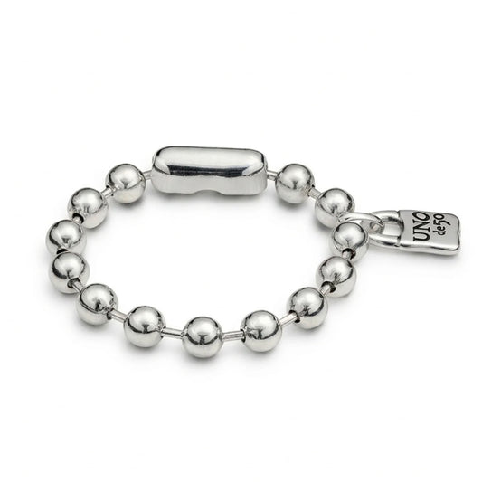 UNOde50 Beaded Bracelet with a Padlock Charm - Medium