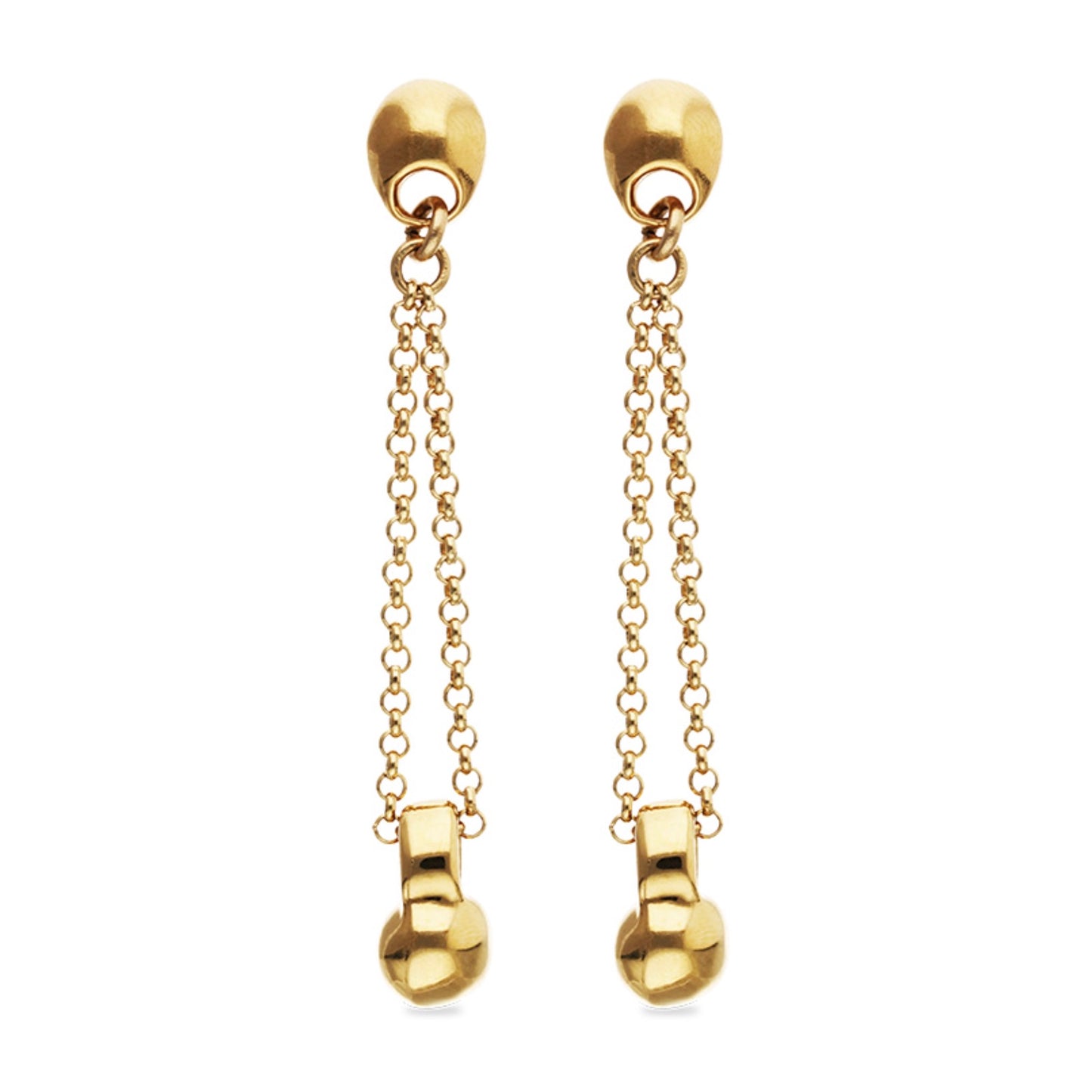 UNOde50 Gravity Gold Drop Earrings