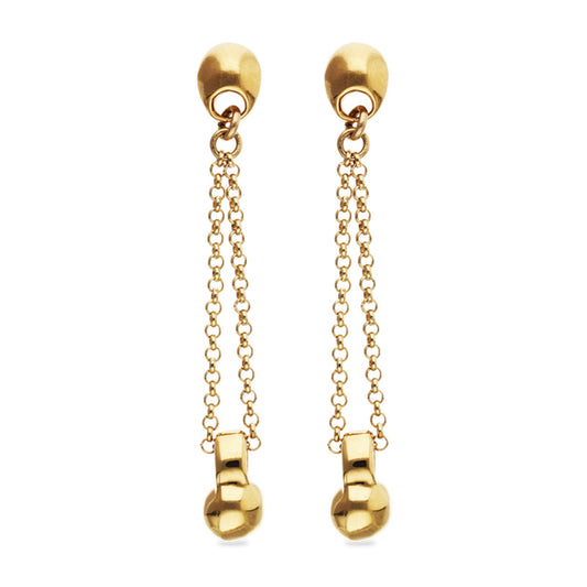 UNOde50 Gravity Gold Drop Earrings
